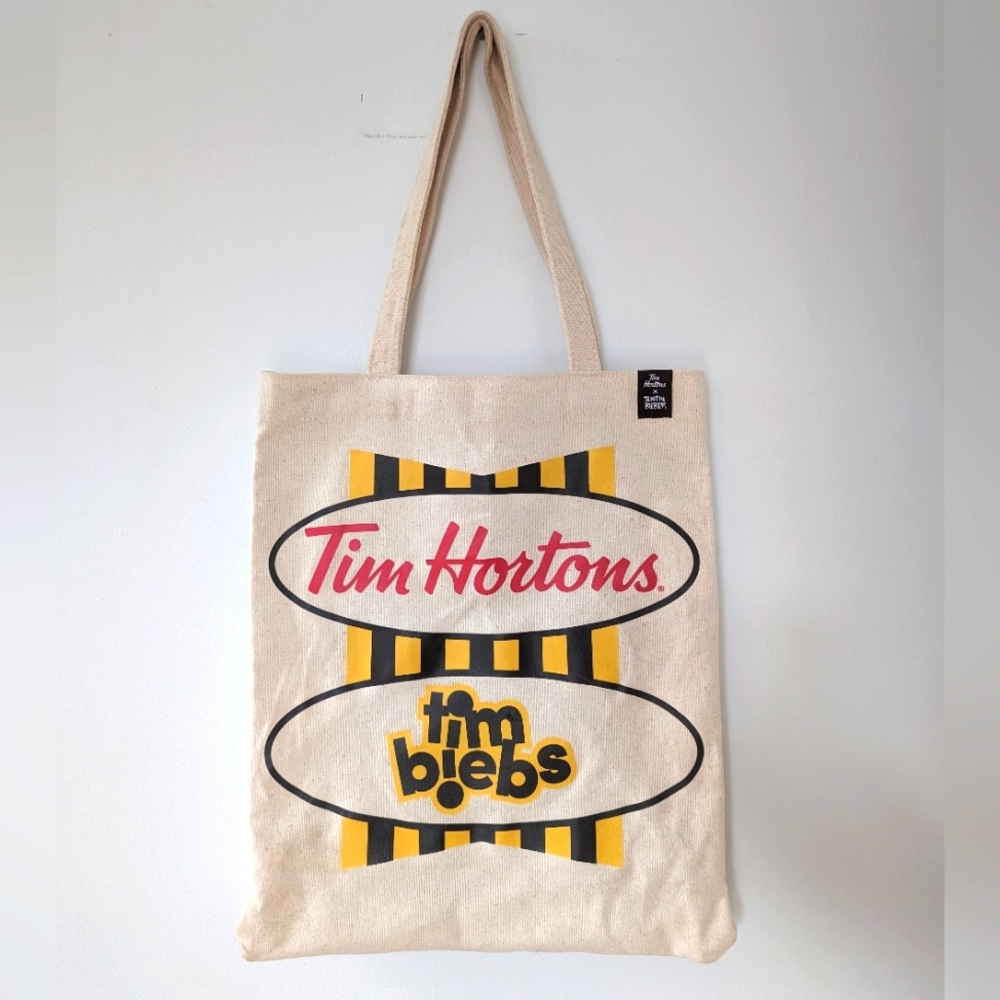 Justin Bieber x Tim Hortons 🍩 "Tim Biebs" Canvas Limited Edition Tote Bag